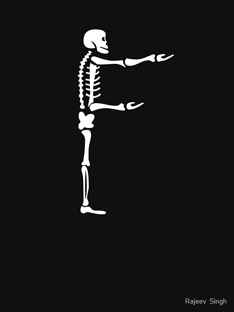 Skulls doing yoga initial monogram F by Rajeev  Singh