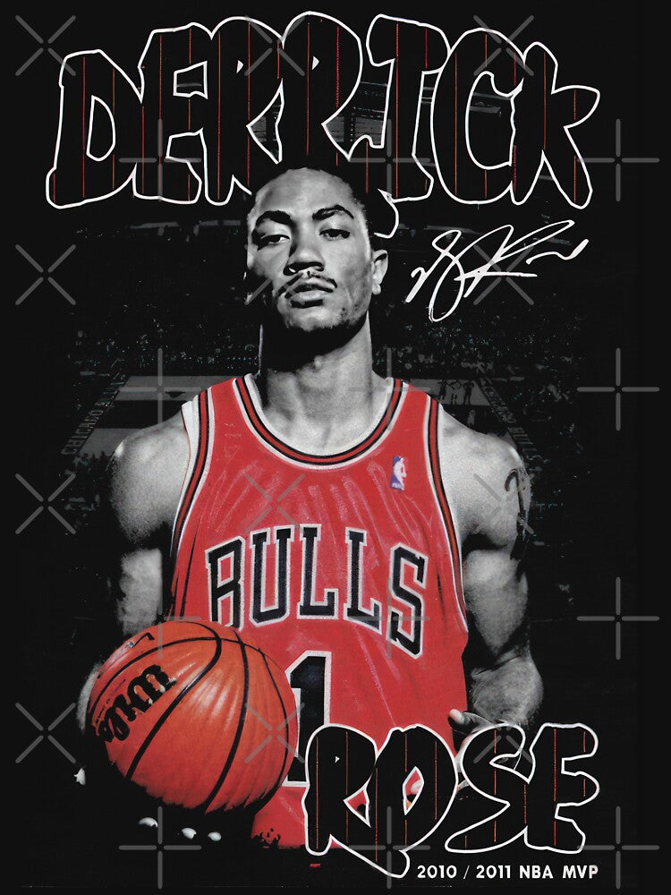Derrick Rose Vintage Retro Bootleg by EnergyStrike26