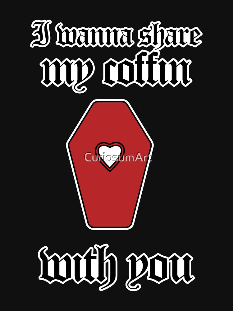 Share my coffin simple red - gothic valentine's day by CuriosumArt