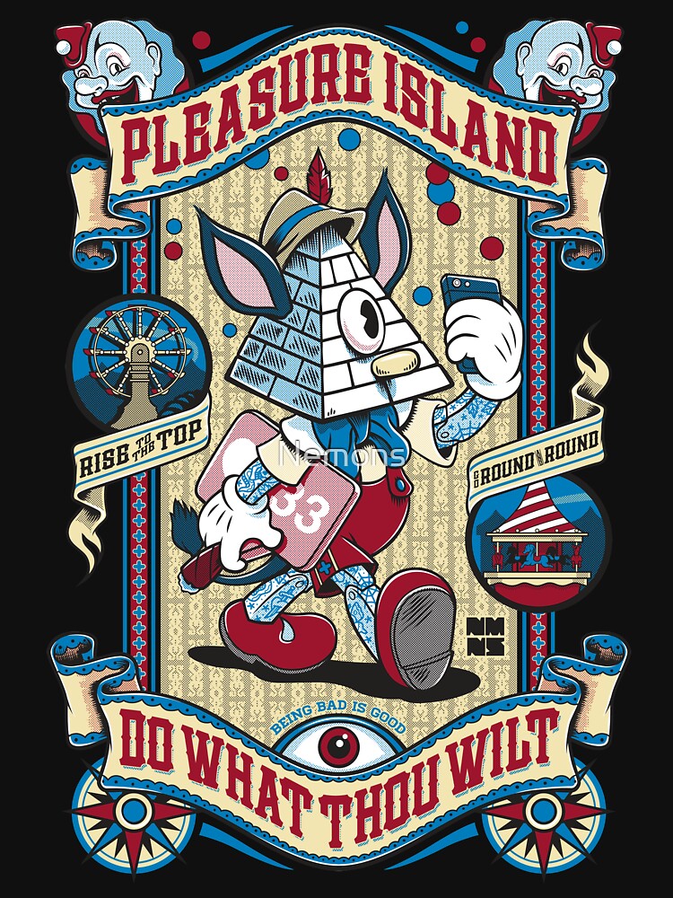 Pleasure Island Fairground - Vintage Cartoon - Classic Book by Nemons