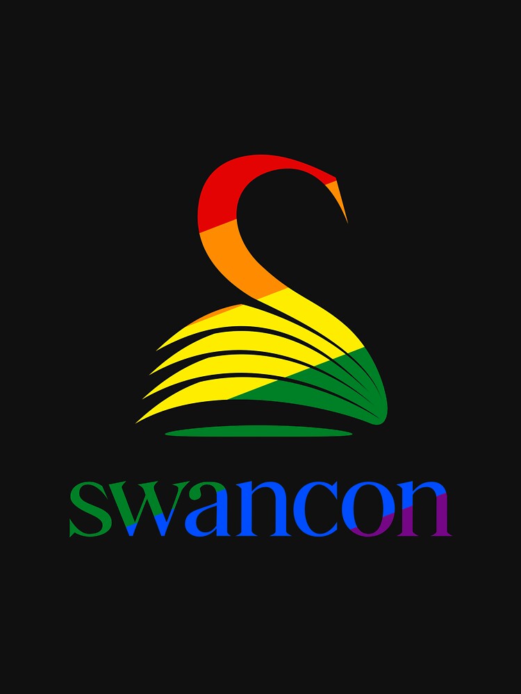 Swancon logo - Rainbow by swancon