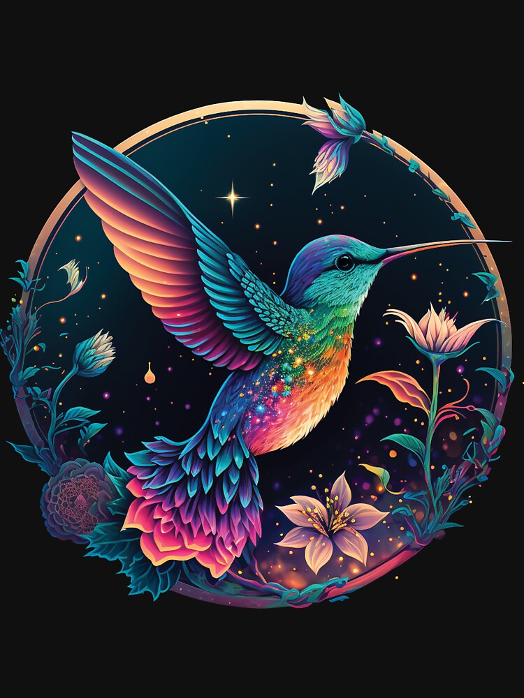 Hummingbird and Flowers by SCHummingbirds