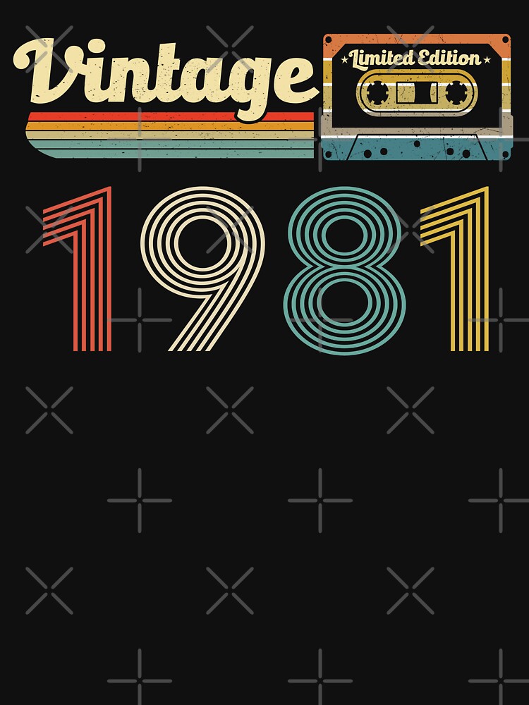Vintage 1981 - 40th Birthday Gift limited edition by Majesticoo
