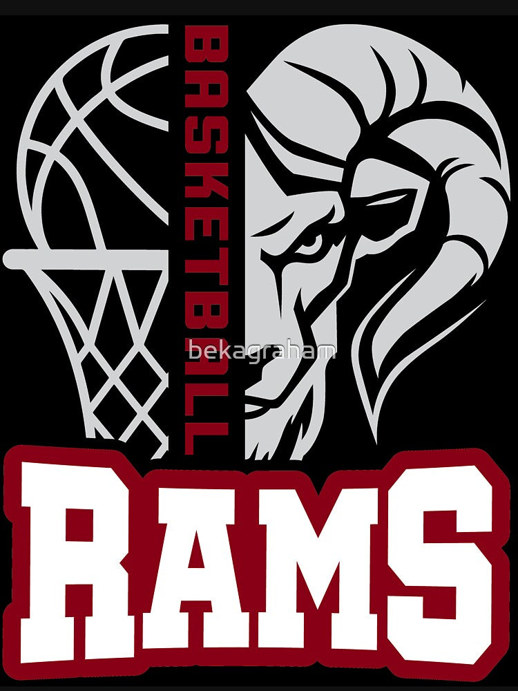 Rams Basketball Black by bekagraham