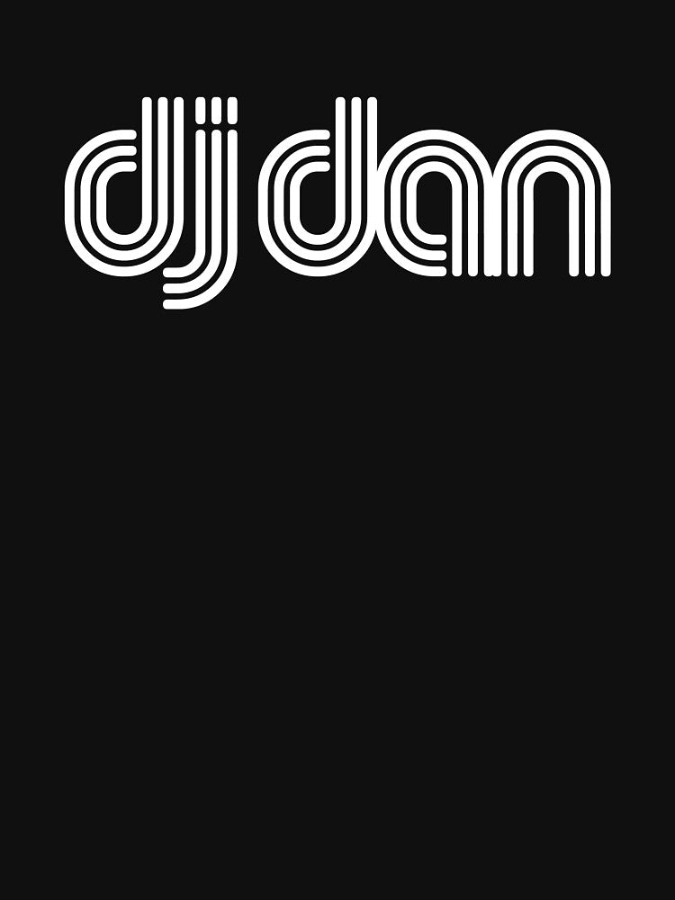 DJ Dan white on black by instereo