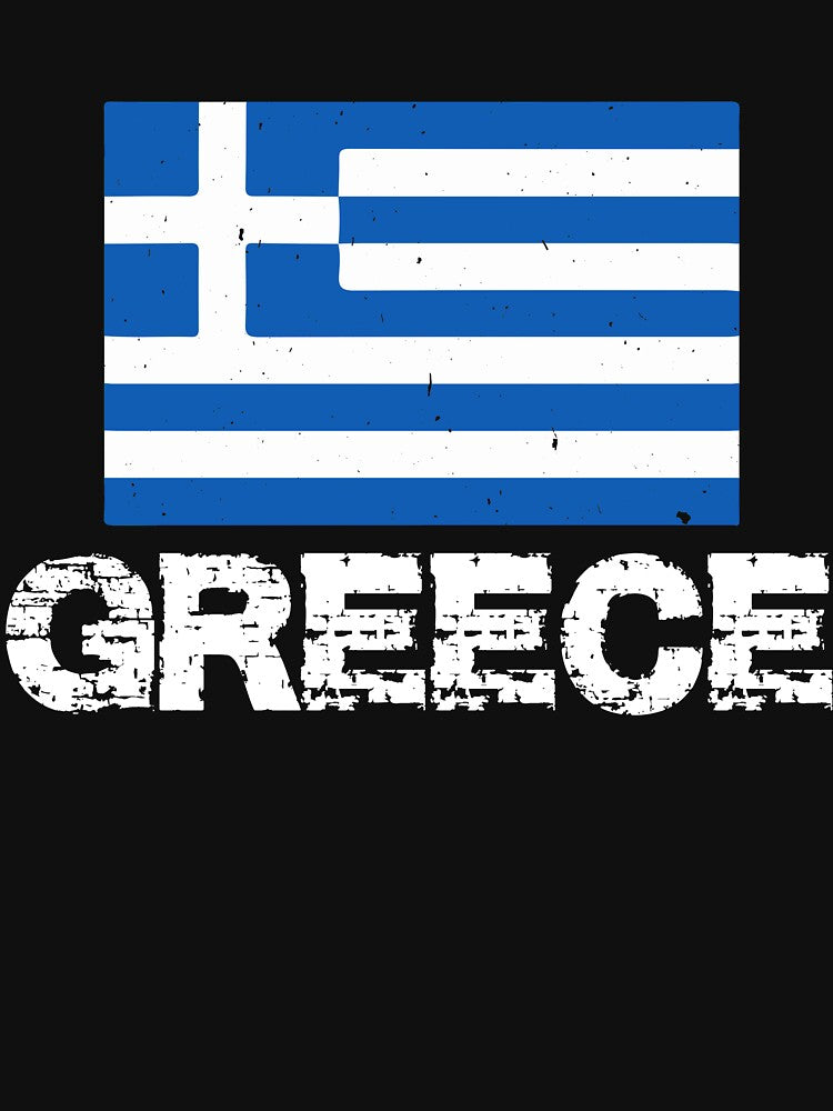 Greece Flag T-Shirt for Men and Women by AllStarMerch