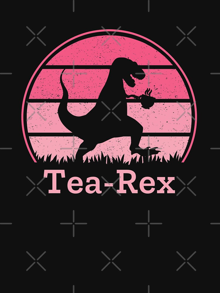 Tea Rex Funny Dino Tea Loving Dinosaur Gift by 74ninetees