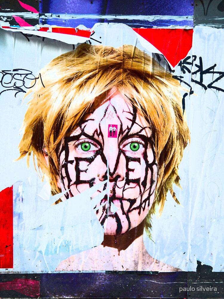 London graffiti wall. Street art for home decoration. by paulo silveira