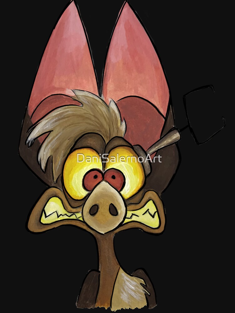 Batty Koda from FernGully watercolor and acrylic by Dani Salerno