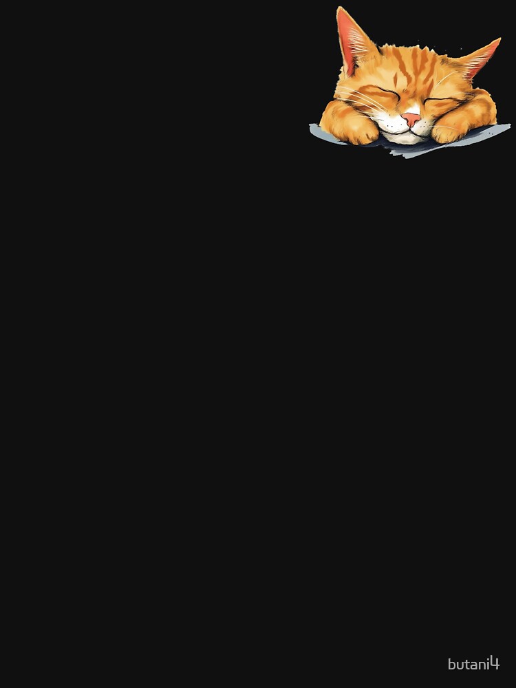 Orange Sleepy cute Cat by butani4