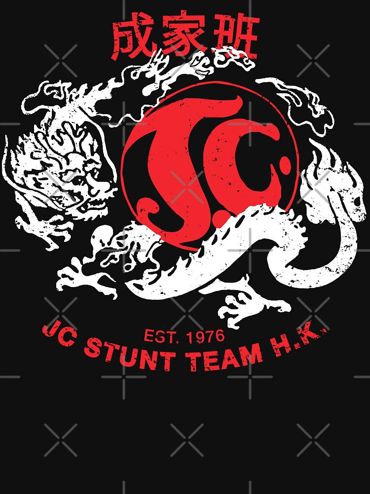1976 Jackie's Stunt Team ObscuraTee Original Logo (WHITE) by Obscura Tee