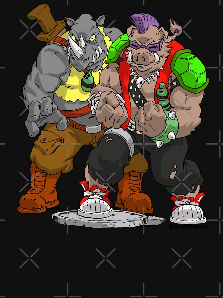 Rocksteady and Bebop TMNT by Sketchbooks