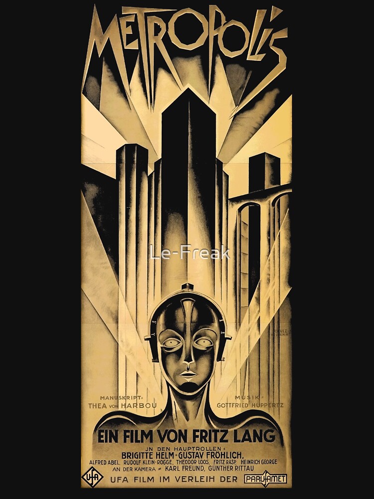 Metropolis vintage poster - Fritz lang Movie by Le-Freak
