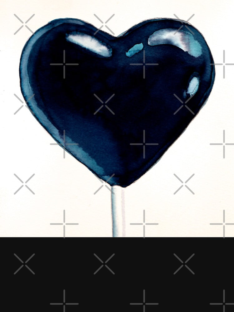 Black Heart Lollipop by Pennypaints