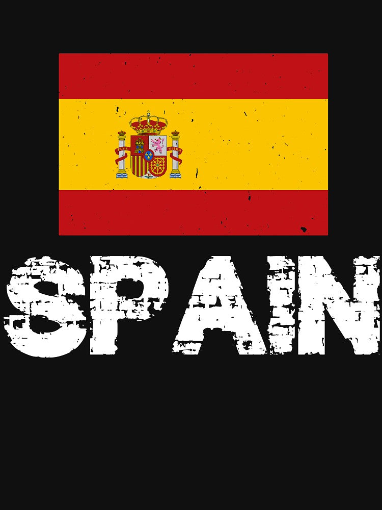 Spain Flag T-Shirt for Men and Women by AllStarMerch