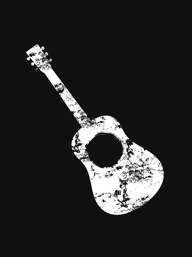 Acustic Guitar Dark Grunge Design for Guitars Lovers by StanPera