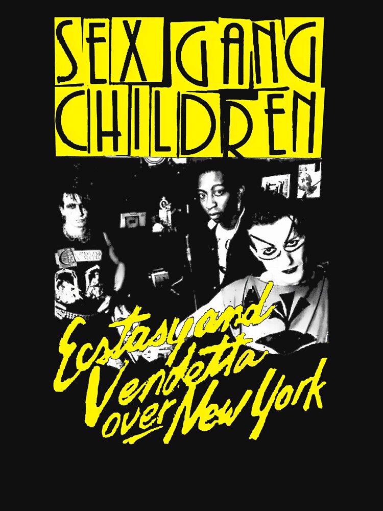Sex Gang Children Ecstasyand Vendetta Over New York 80S Post Punk Goth by ShawonDesigns