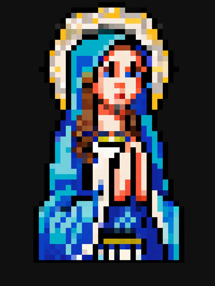 Blessed Virgin Mary - Pixel Art Classic by mxstore24