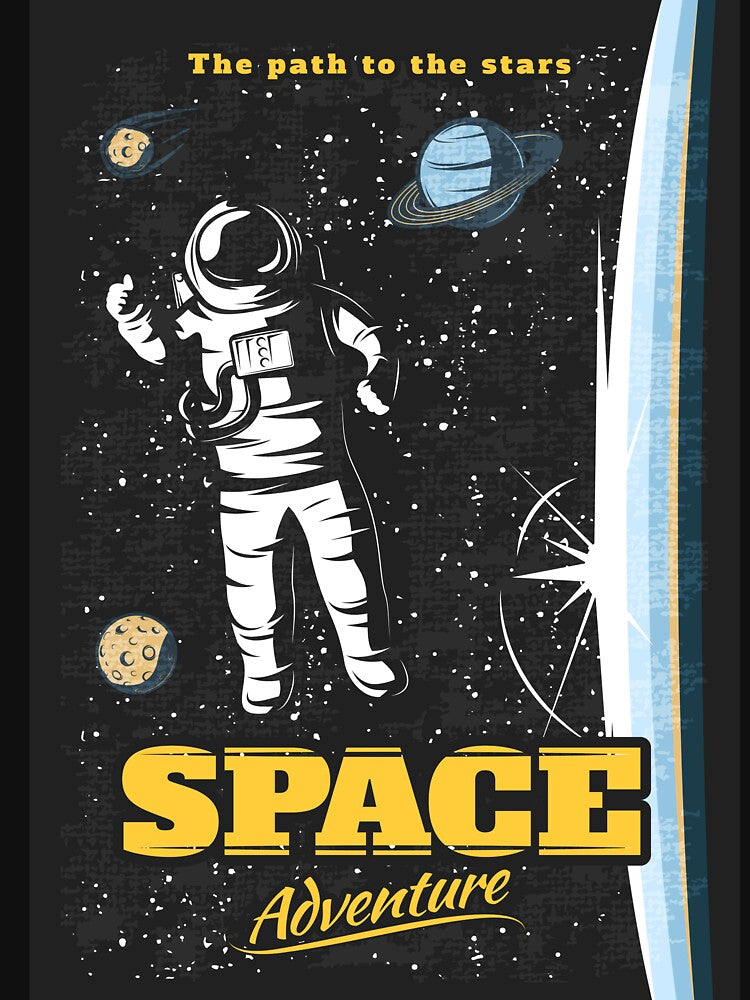 Retro Space Design - "The Path to the Stars" Space Adventure by Hipatye26