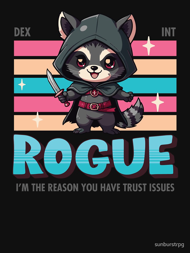 DnD Rogue Kawaii by sunburstrpg
