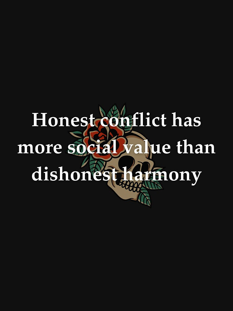 Honest Conflict Quote Design by abbecedavide