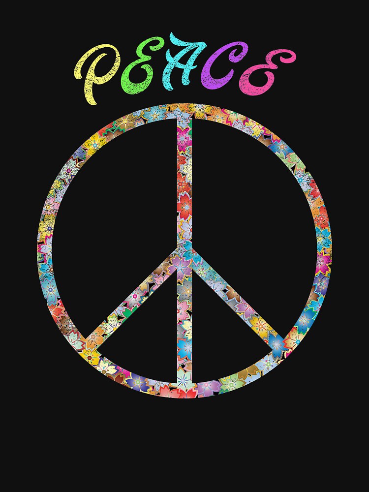 Peace Sign, Peace Symbol, Hippie, Colorful Gift by Kuma518