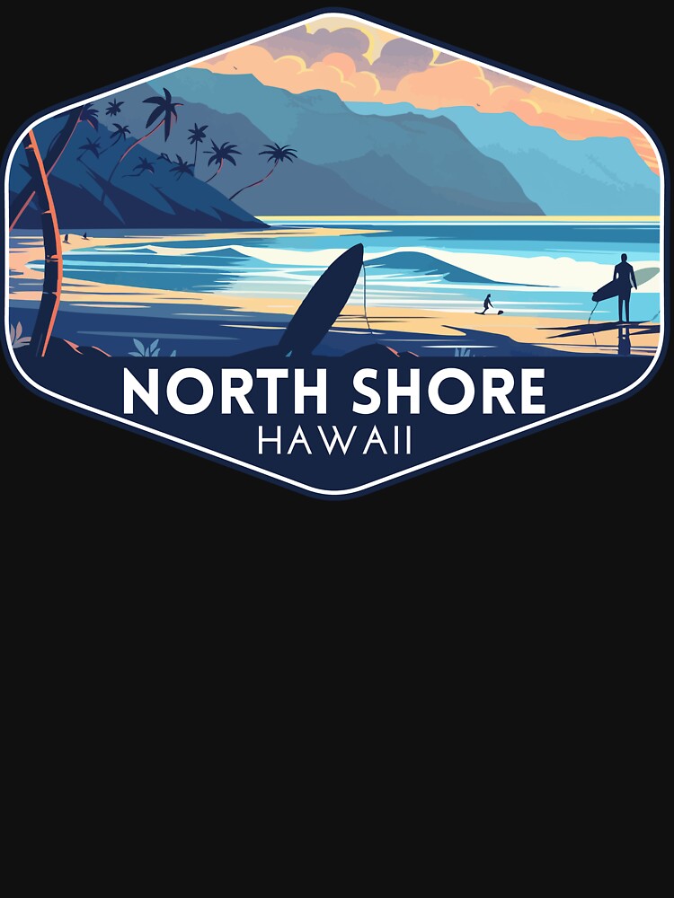 North Shore Hawaii Travel Art by electricninja