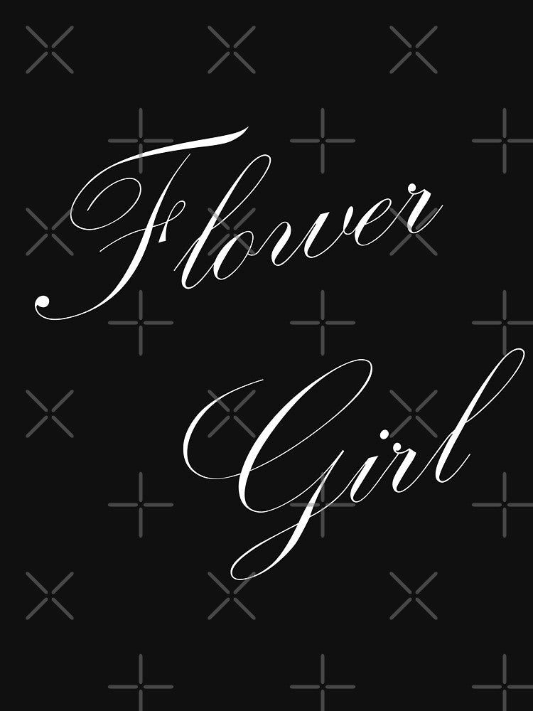 Flower Girl Shirt, Wedding Shirt, Shower Gifts, Flower Girl Gift, Custom Bridal Party Shirts, Girls Wedding T-Shirt by SweetCartoon