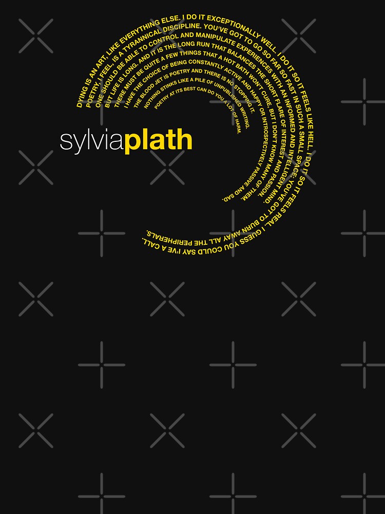 Sylvia Plath famous quotes poster [gold] by CMYKStudio