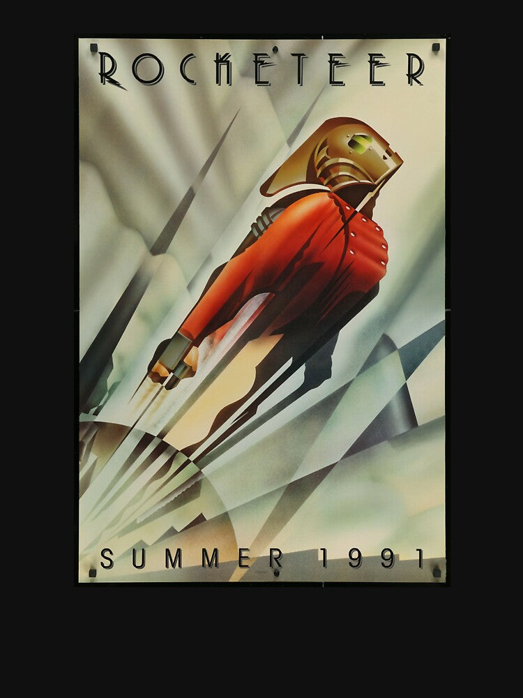 Rocketeer Movie Poster Shirt - Art Deco by brianlian