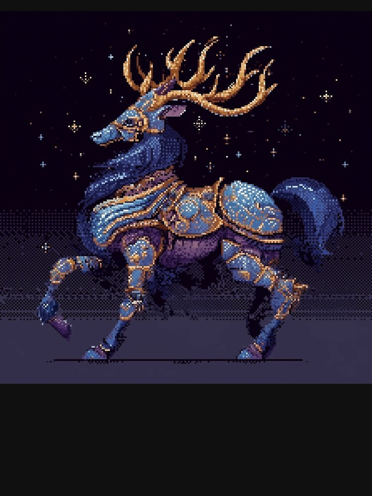 Space Deer Pixel Art by Kaos-Bit