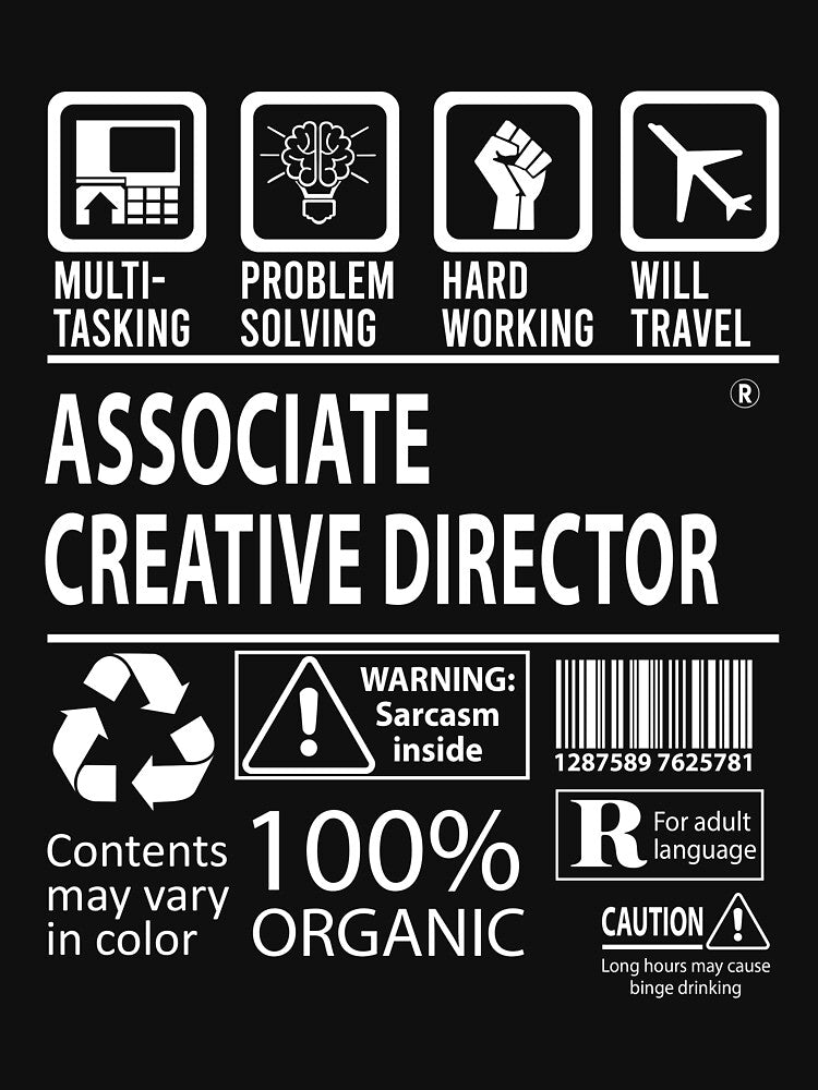 Associate Creative Director T Shirt - MultiTasking Certified Job Gift Item Tee by oslandefren