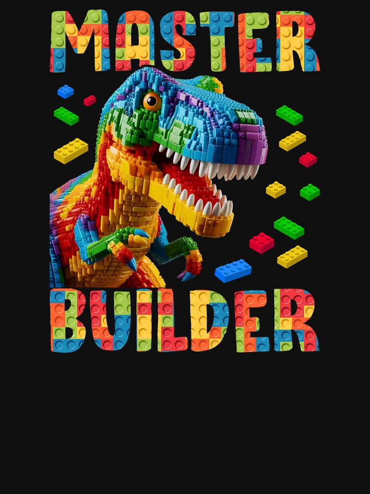 Master Builder Bricks Blocks T-rex Dinosaur by raccoon2opossum