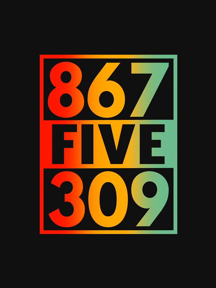 Nostalgic 8675309 Vintage Eighties Funny 80s by CharlesDVance