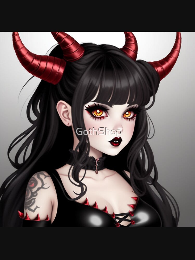 Goth Girl Cute Artwork 5 by GothShop