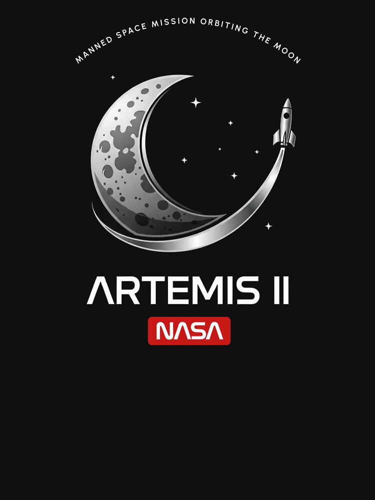 Artemis II Manned Moon Mission Classic NASA Space Logo Art by KiwiRider