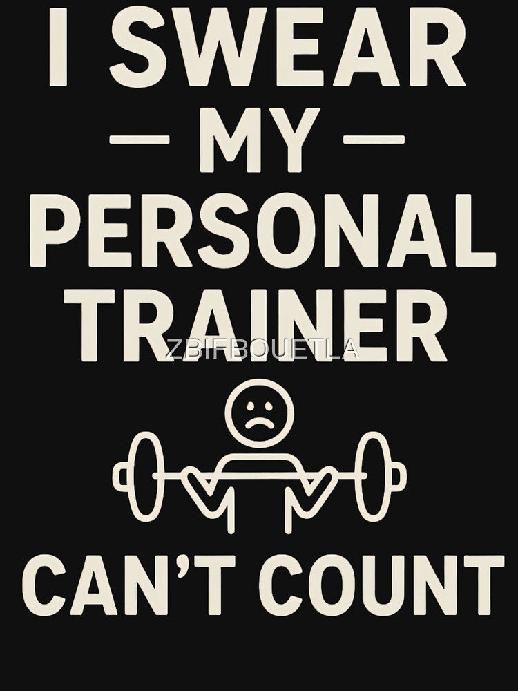 I Swear My Personal Trainer Can’t Count - Funny Fitness by ZBIFBOUETLA