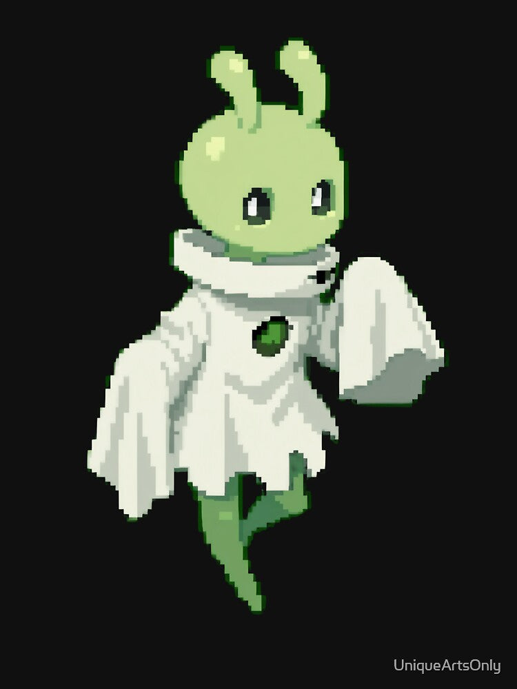 Pixel Alien Familiar – Adorable Sci-Fi Companion by UniqueArtsOnly