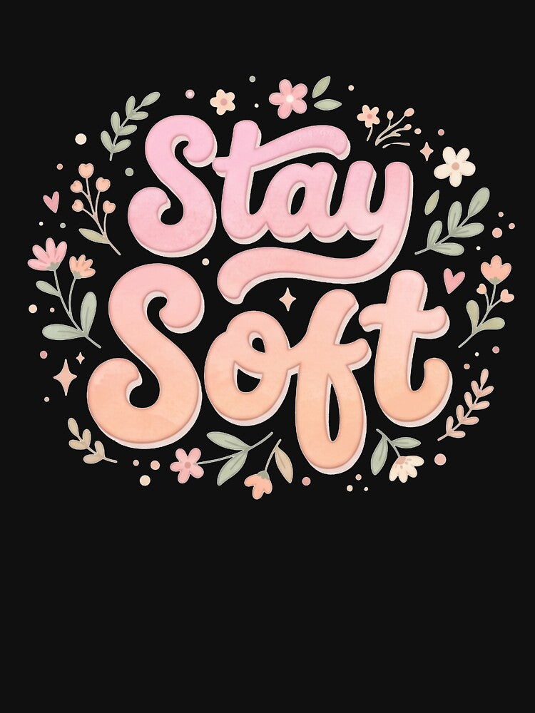 Stay Soft Pastel Typography Design by Quiet Mode Studio