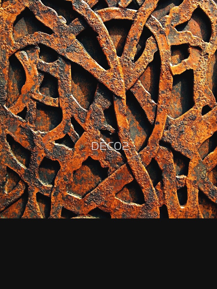Industrial Urban Rusted Hues Metallic-Like Design Abstract by DEC02