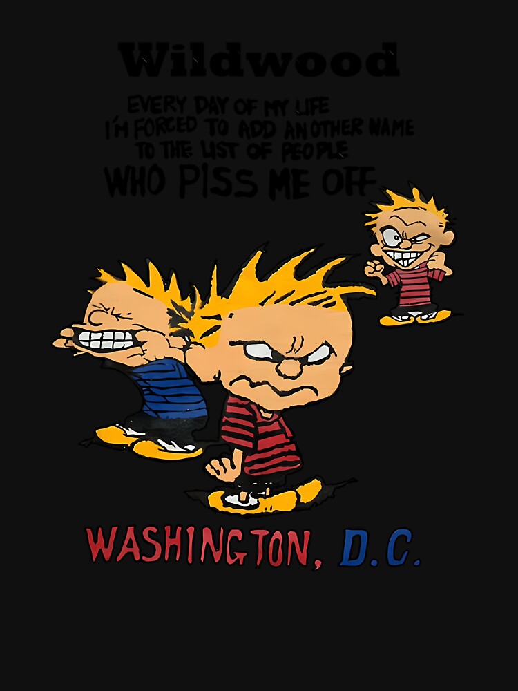 Calvin And Hobbes Grumpy Retro Cartoon by ElnabiL66