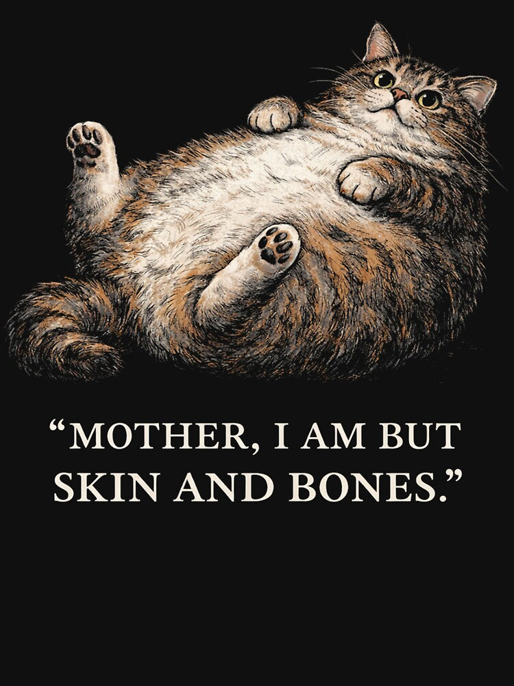 Mother I Am But Skin And Bones fat cat by Kladhadredo