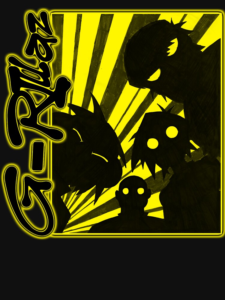 Yellow Silhouette Frame Rock Band by ShadeFall