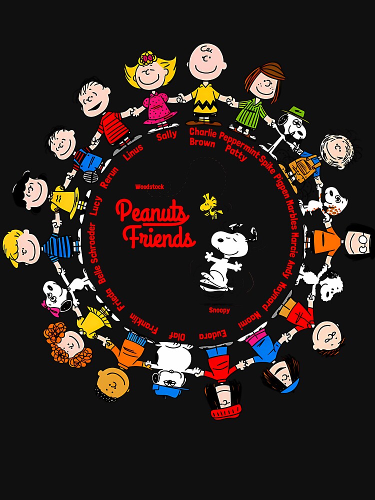 This Image Features Many Members Of The Peanuts Gang The Characters From Charles M. Schulz'S Iconic Comic Strip by monochouse