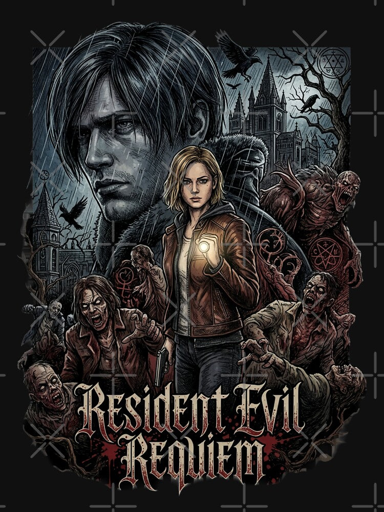 Leon Grace Resident Evil Requiem Duo Fan Art by Senpaiwaves