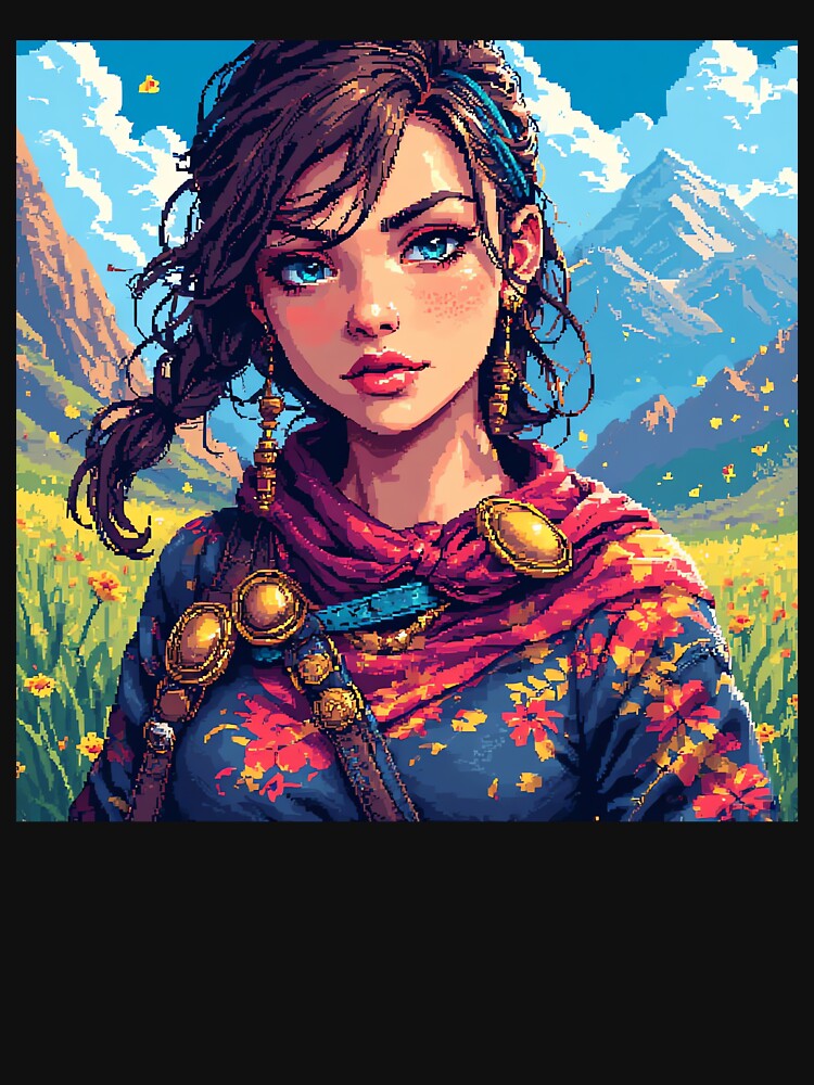 Retro Beautiful Girl Blue Eyes by jimcaza