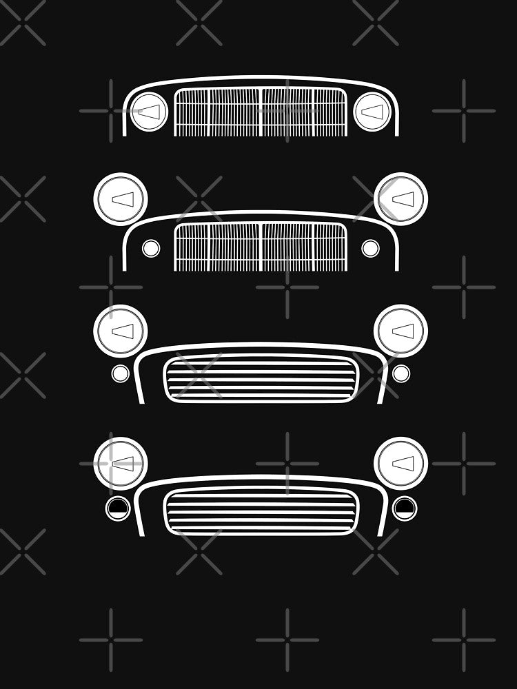 Morris Minor classic car faces by RJWautographics