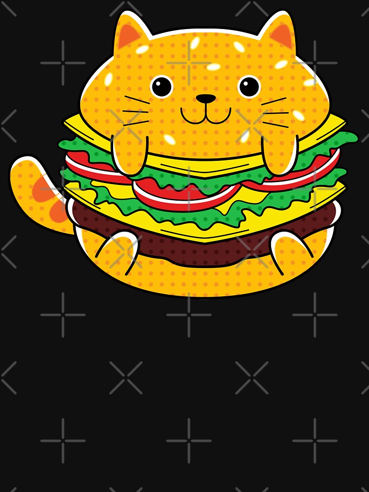 Cat Buns Yummy Kawaii Cat Burger by PosterpartyCo