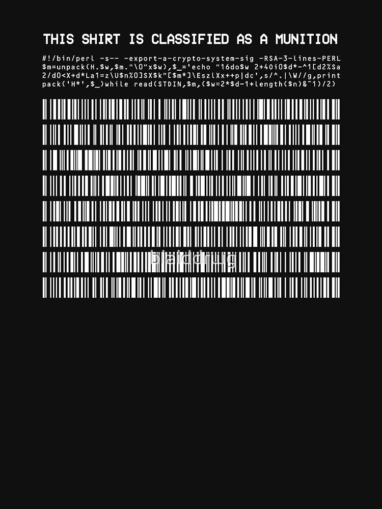 Encryption Shirt (White Text) by blaiddrwg