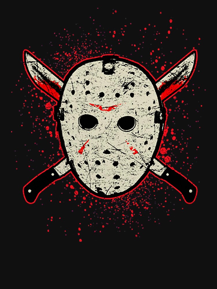 Jason Voorhees Sublimated Faux Friday the 13th Hockey Jersey Halloween by Jake Marquardt